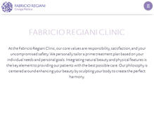 Tablet Screenshot of drfabricioregiani.com